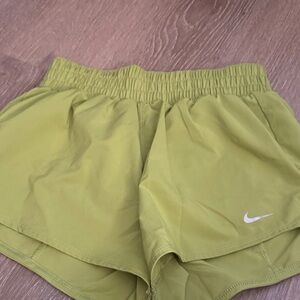Nike Women's Lime Green Athletic Shorts